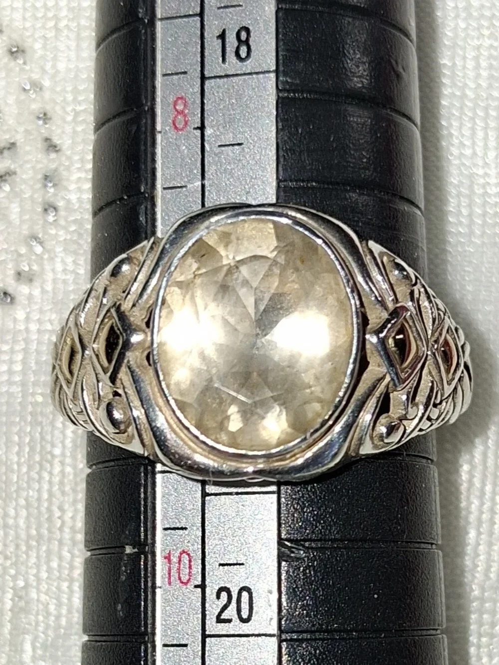 Barbara Bixby Sterling Silver 18k Gold Lemon Quartz Ring Size 9